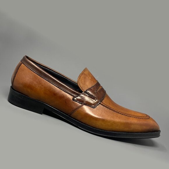 *NEW* / Mark by FIRMANI / Handmade Italian Calfskin Slip-On Loafers / Men’s 13 - Picture 5 of 9